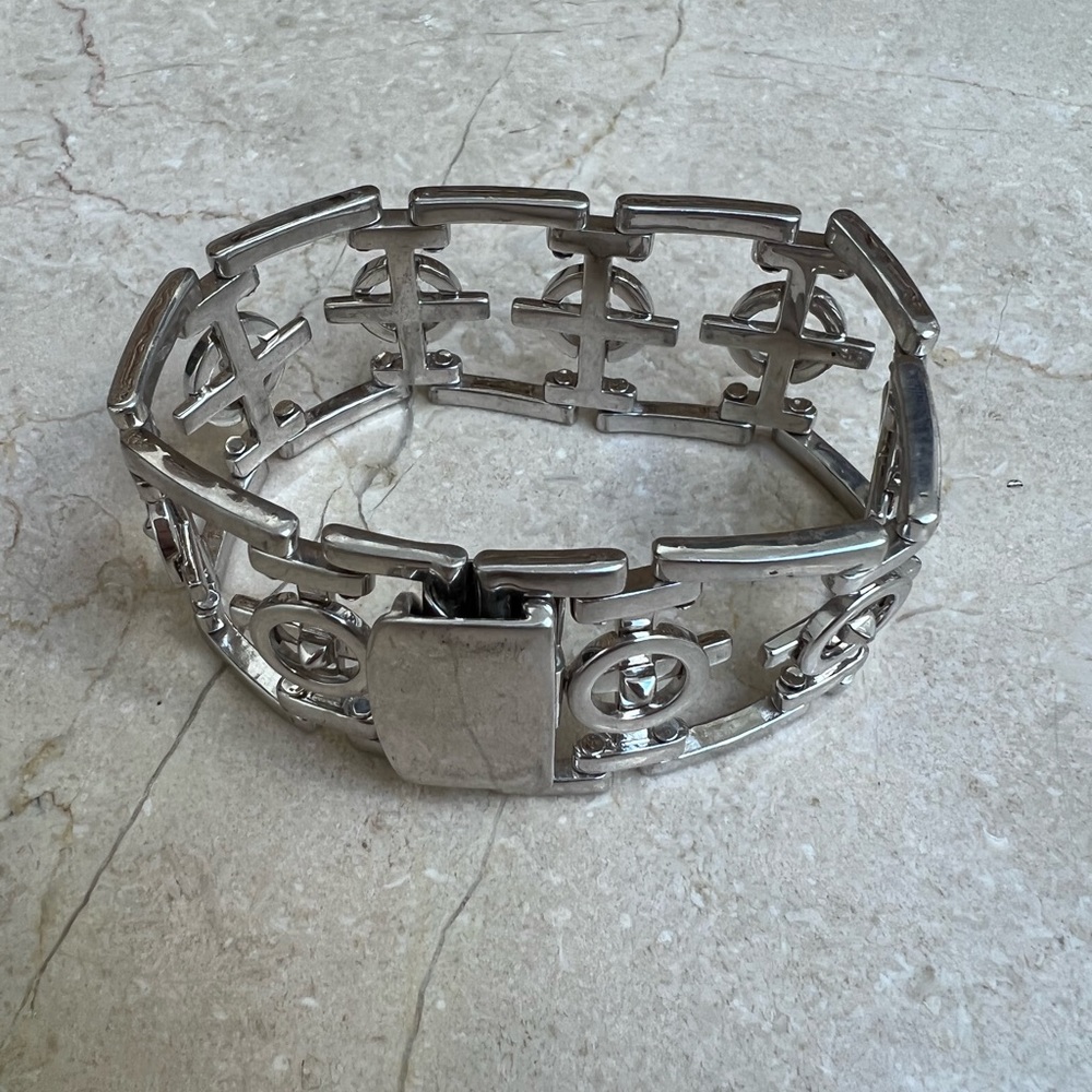 Eddie Borgo Man Sterling Silver Compass Bracelet